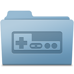 Game Folder Blue Icon 256x256 png
